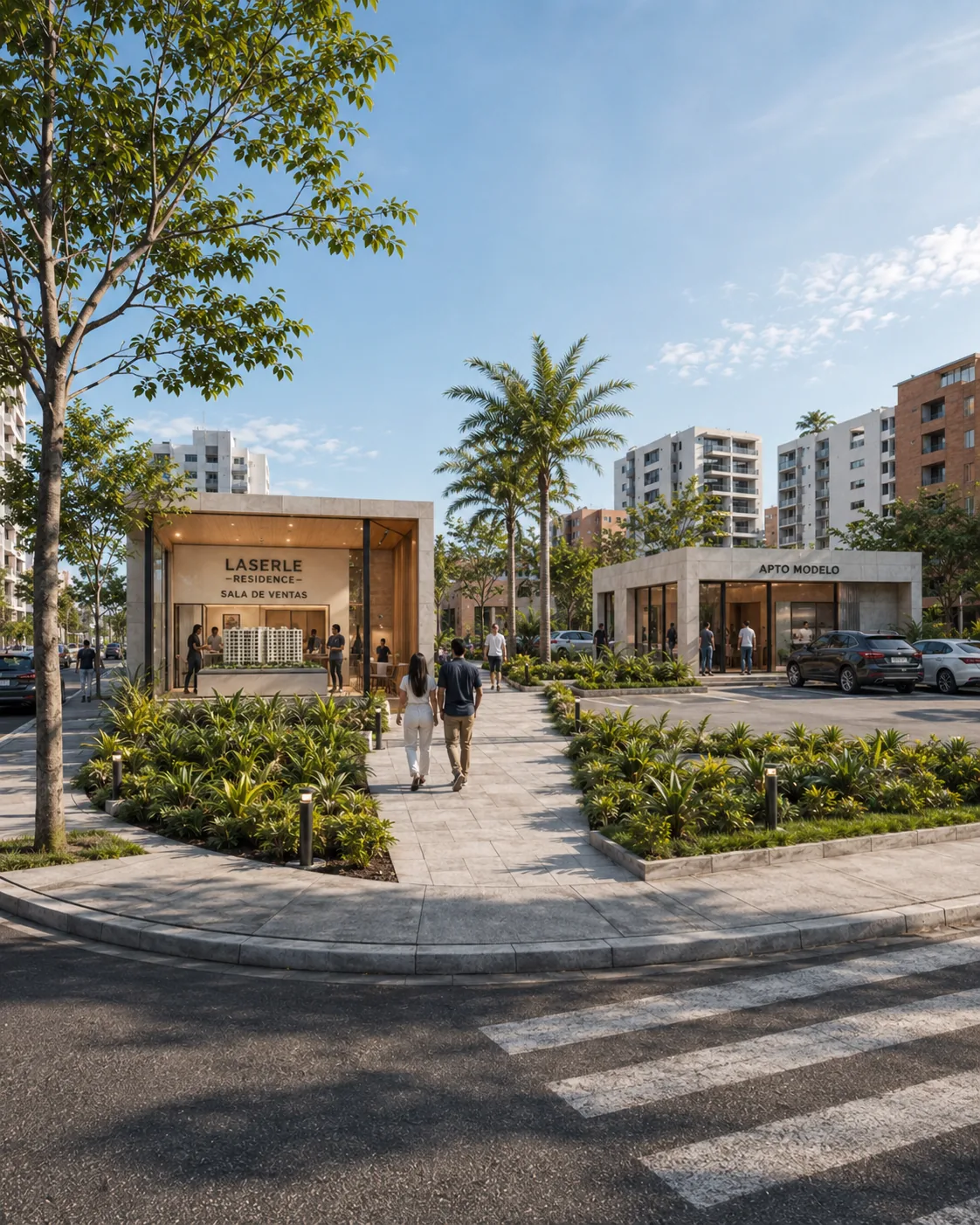 Fachada comercial de proyecto